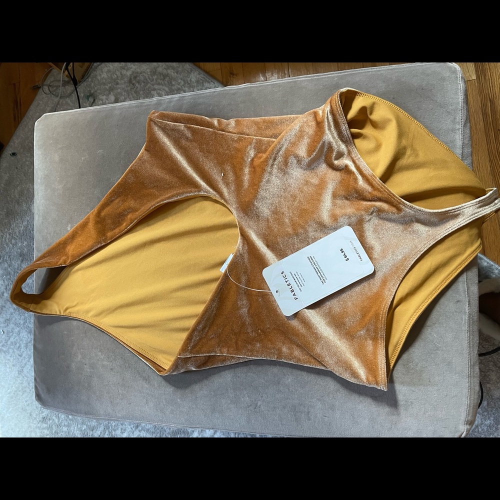Fabletics velour bodysuit